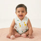 Premium Muslin Baby Jabla – Yellow Giraffe Print