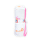 Premium Muslin Baby Towel – Baby Animals Print with pink border